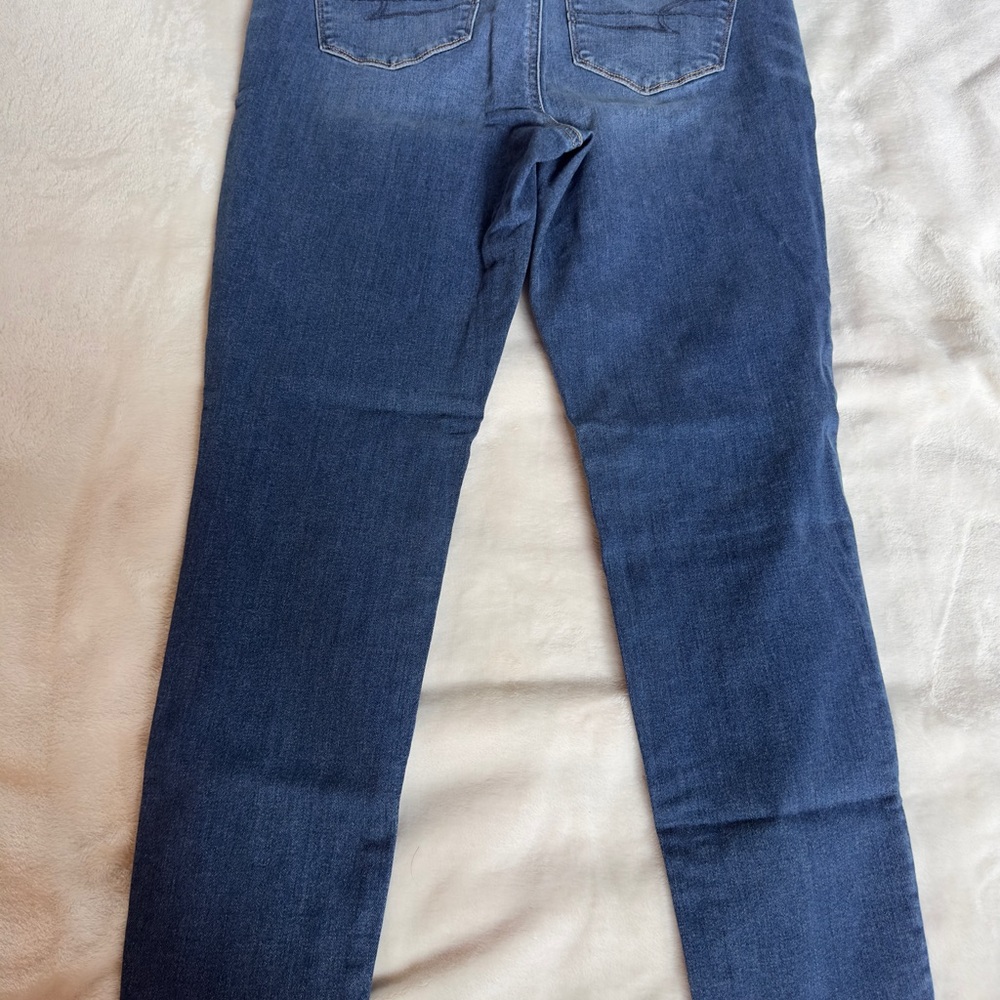 American Eagle Outfitters Dark Blue Skinny Jeans - Picture 2 of 4